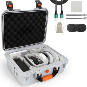 AMAZEAR Hard Case for Apple Vision Pro, Large Capacity Waterproof Hard Case
