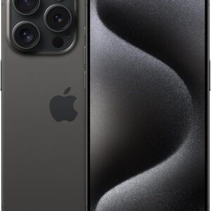 Apple iPhone 15 Pro, 256GB, Black Titanium - Unlocked (Renewed)