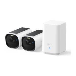 eufy Security eufyCam E40 2-Cam Kit, 2K MaxColor Night Vision, Built-in 16GB