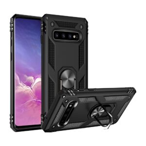 for Samsung Galaxy S10+ Plus Case, Dual Layer Protective Heavy Duty Armor Rugged [Military-Grade] Protective for Galaxy