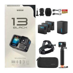 GoPro HERO13 Black Camera with 3 Enduro Batteries | Waterproof 5.3K60 Action Camera with Dual-Battery Charger & SanDisk