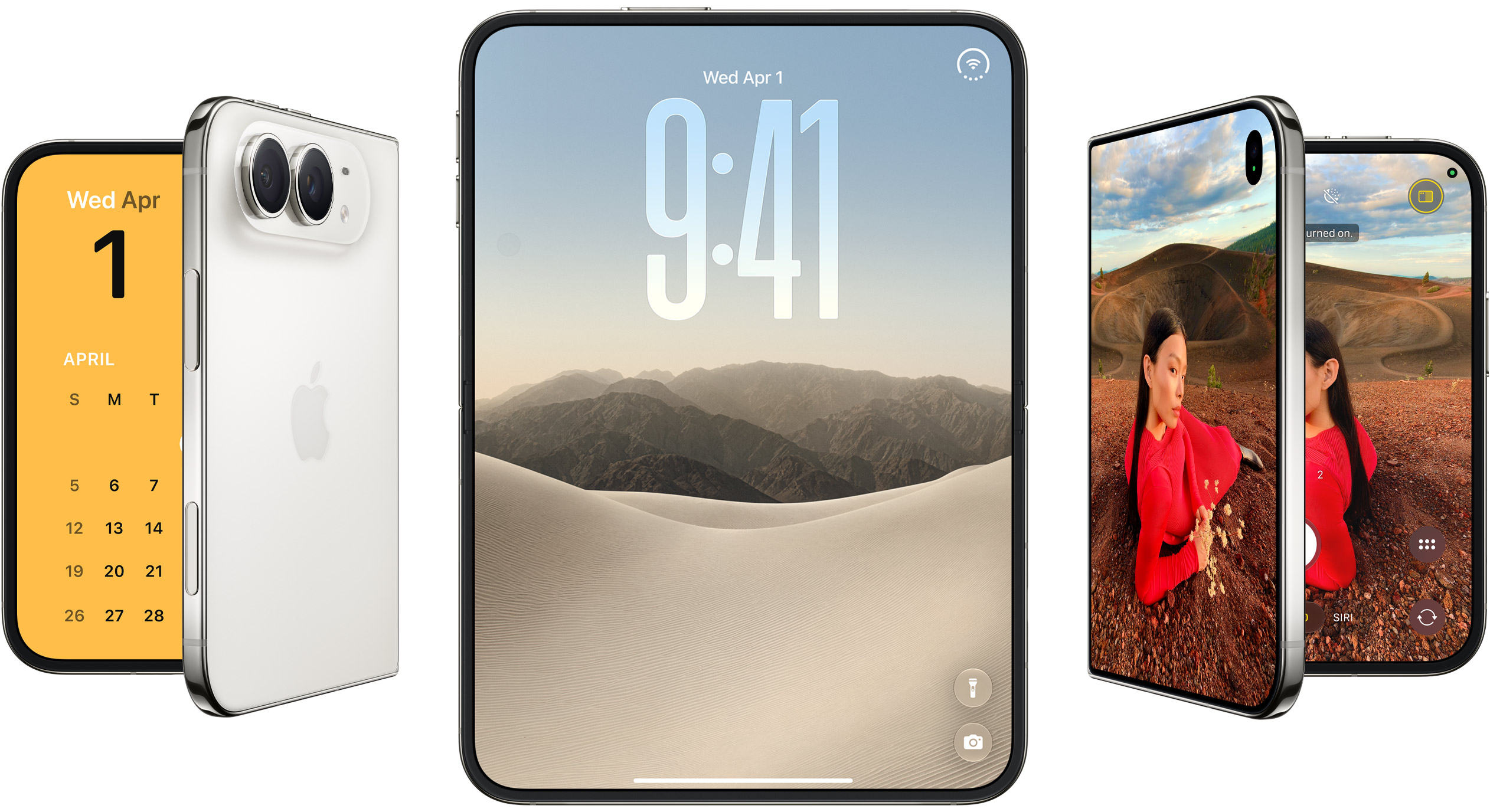 iPhone Duo abierto, imagen oficial de Apple