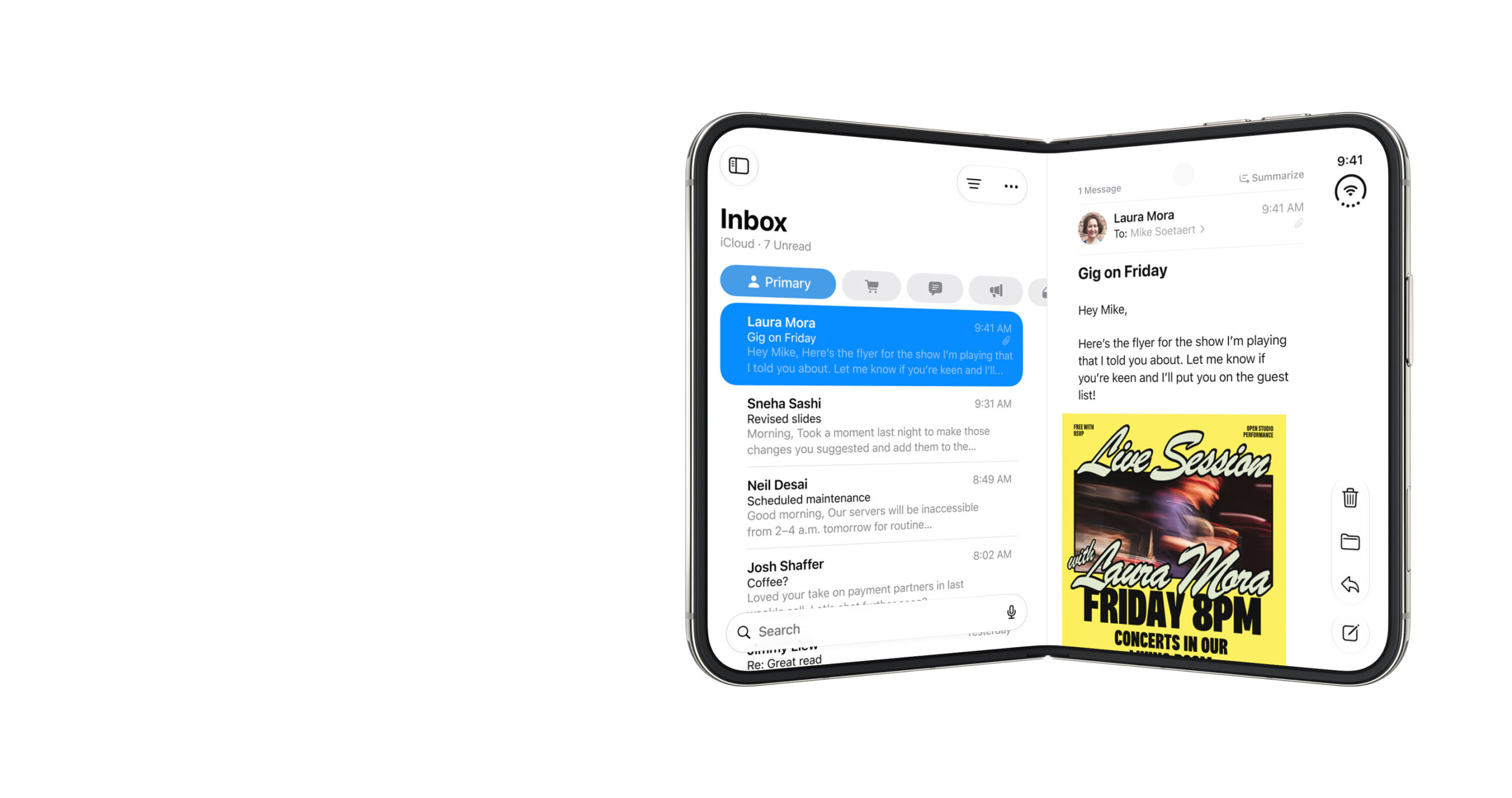 iPhone Duo en posición abierta