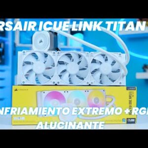 CORSAIR - iCUE LINK TITAN 360 WHITE THE BEST 360MM LIQUID COOLING
