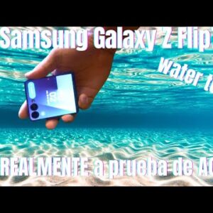 Is the Samsung Galaxy Z Flip7 really waterproof? We put it to the test. Don't try this at home.