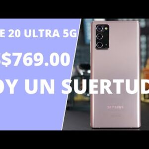 COMPRO GALAXY NOTE 20 UTRA 5G POR $769.00 DÓLARES SOY UN SUERTUDO!!!!