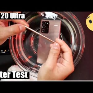 Galaxy Note 20 Ultra Water Test