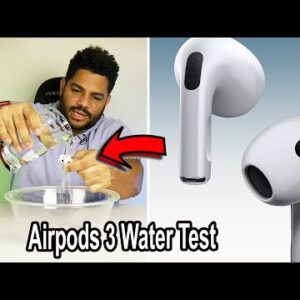 Airpods 3 Water Test You won't believe what happened!!
