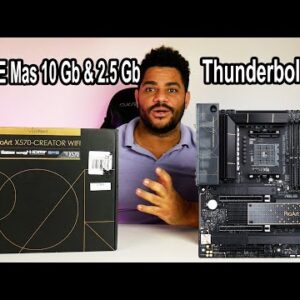 Base plate has everything ASUS X570 PROART CREATOR WIFI 6E Thunderbolt 4 Red 10 GB and 2.5 GB