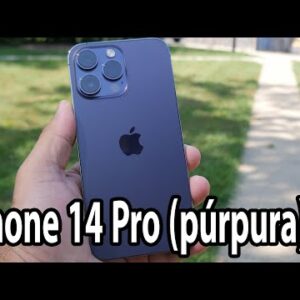 iPhone 14 Pro Purple Featured, Dynamic Island, Screen On & Shock Stop