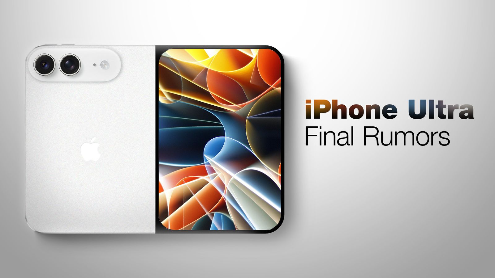 Render filtrado del iPhone plegable