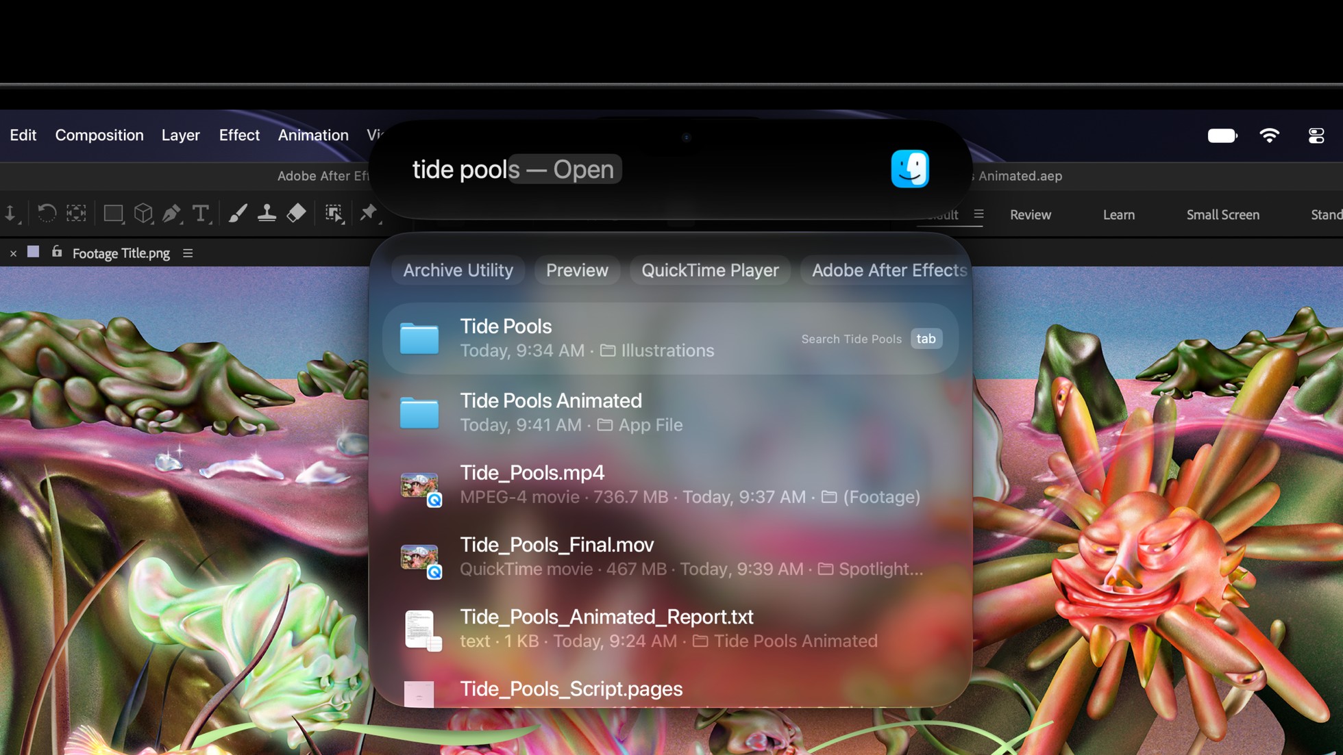 Dynamic Island en la MacBook Pro